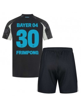 Bayer Leverkusen Jeremie Frimpong #30 Ausweichtrikot für Kinder 2024-25 Kurzarm (+ Kurze Hosen)